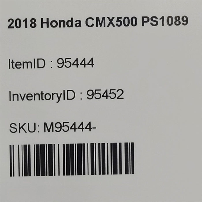 2018 Honda CMX500 Rear Wheel PS1089