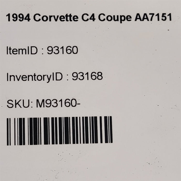 1994 Corvette C4 Engine Lt1 5.7L Motor 123K Miles Aa7151