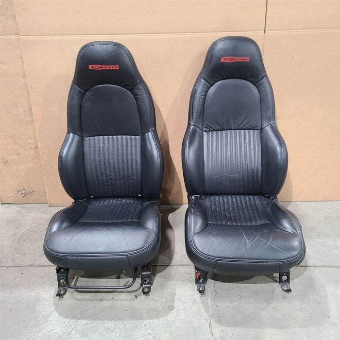 97-00 Corvette C5 Standard Seats Black Oem Seat Set Aa7244