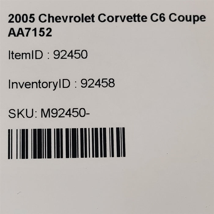 2005 Corvette C6 Dual Zone Climate Hvac Control Ac Heat Fan Control Oem Aa7152