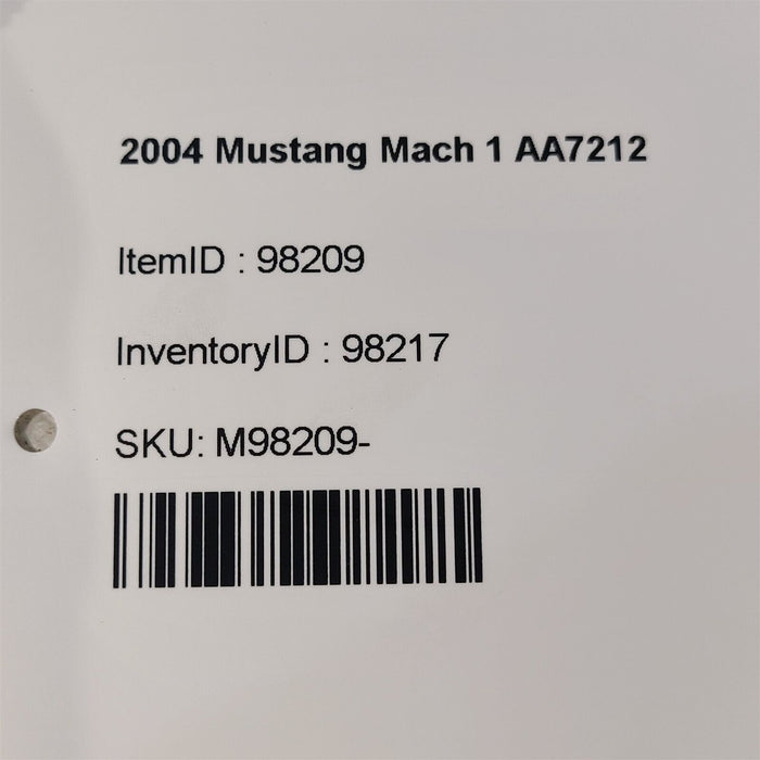 03-04 Mustang Hydroboost Power Brake Booster Master CylinderAA7212