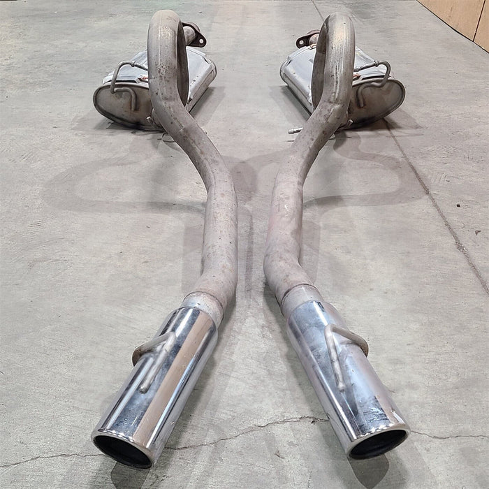 03-04 Mustang Mach 1 Factory Exhaust Mufflers Tailpipes OEM AA7212