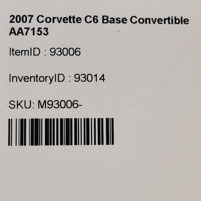 05-10 Corvette C6 Bose Door Speakers Woofers Set Oem Aa7153