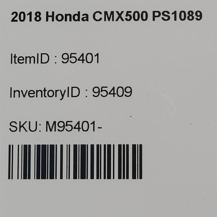 2018 Honda CMX500 Front Wheel Axle Pivot Bolt PS1089