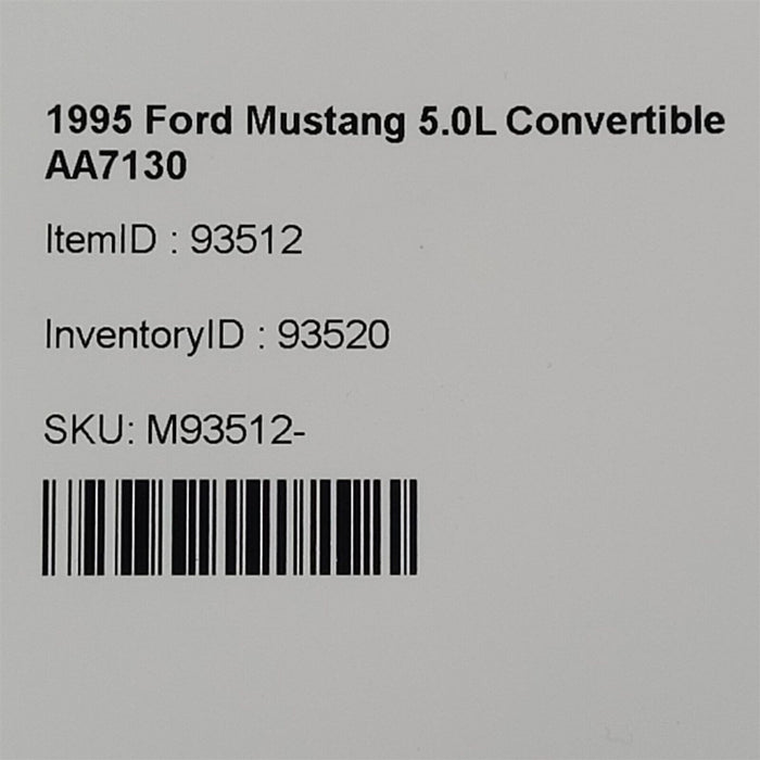 94-98 Mustang Foglight Fog Light Switch Aa7130
