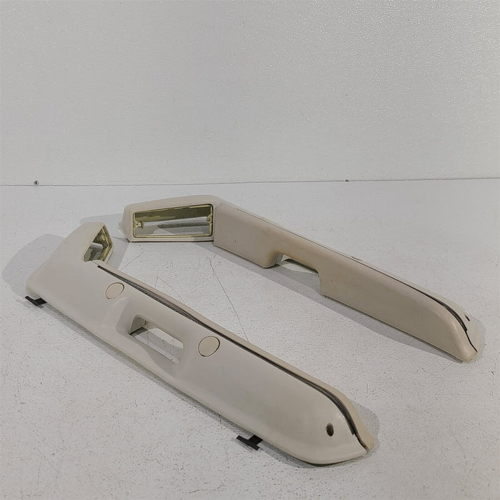 87-93 Mustang Convertible Door Panel Armrests Lh Rh Set White AA7001