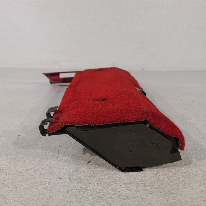 84-89 Corvette C4 Driver Under Dash Carpeted Bolster Panel Hush Red AA7204