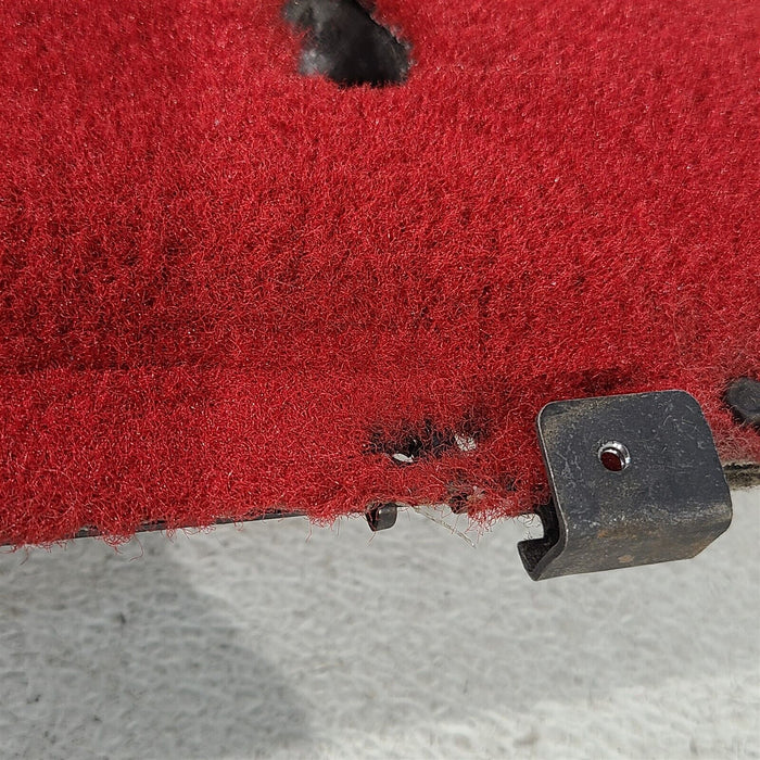 84-89 Corvette C4 Driver Under Dash Carpeted Bolster Panel Hush Red AA7204