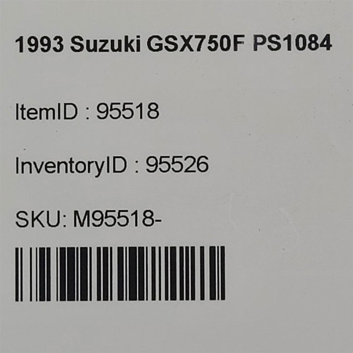 1993 Suzuki GSX750F Katana Rear Grab Handle PS1084