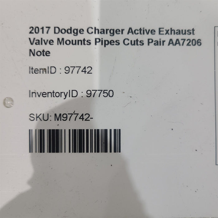 15-22 Dodge Charger Scat Pack Active Exhaust Valve Actuator Pair AA7206 Note