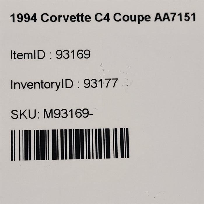 94-96 Corvette C4 Leather Steering Wheel Aa7151