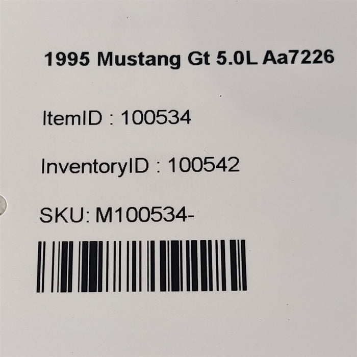 94-95 Mustang Gt 5.0L Mass Air Housing 77mm Aa7226