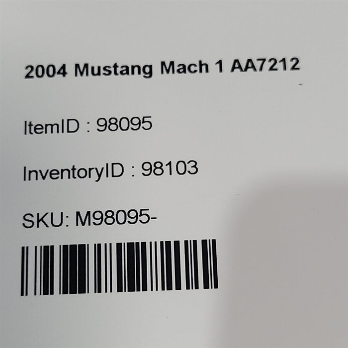 03-04 Mustang Mach 1 5 Spoke Wheel Rim 17X8 OEM AA7212