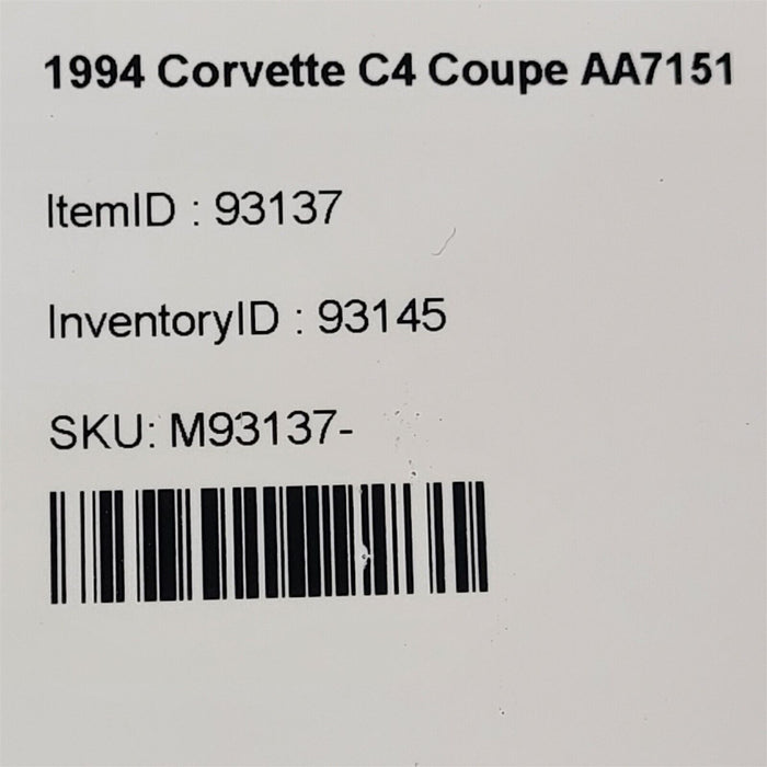 90-96 Corvette C4 Seat Belt Buzzer Chime Module 25518745 Oem Aa7151