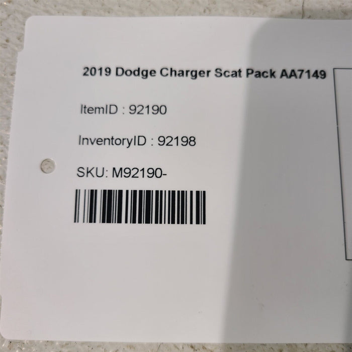 15-22 Dodge Charger Srt8 Passenger Front Door Rh Front Complete Aa7149
