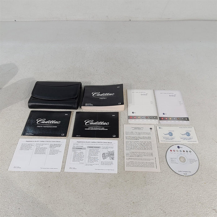 2011 Cadillac Cts-V Coupe Owners Manual Book Booklet Pouch Aa7243