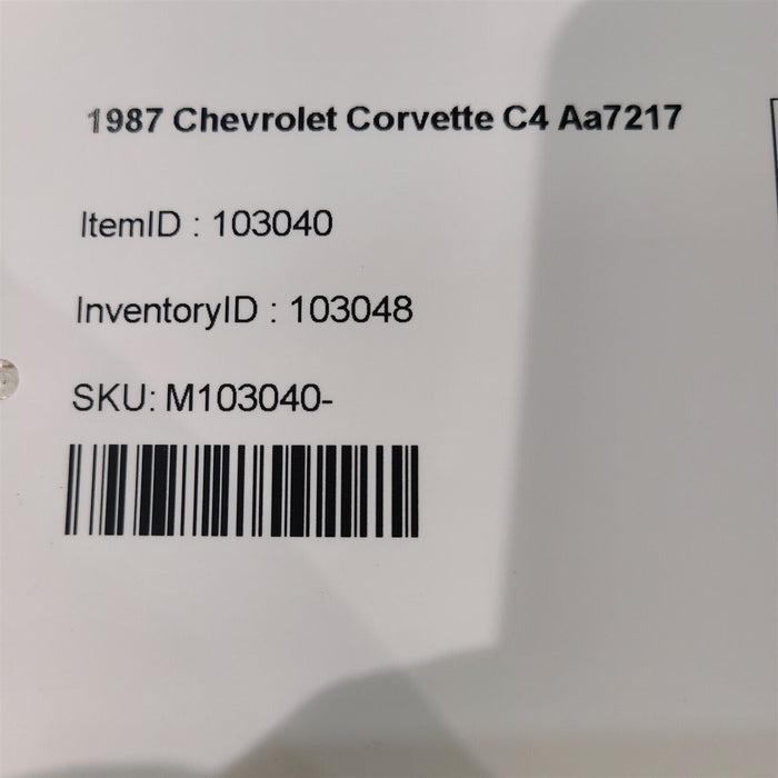 84-94 Corvette C4 Seat Belt Buckle Set Pair Buckles Aa7217