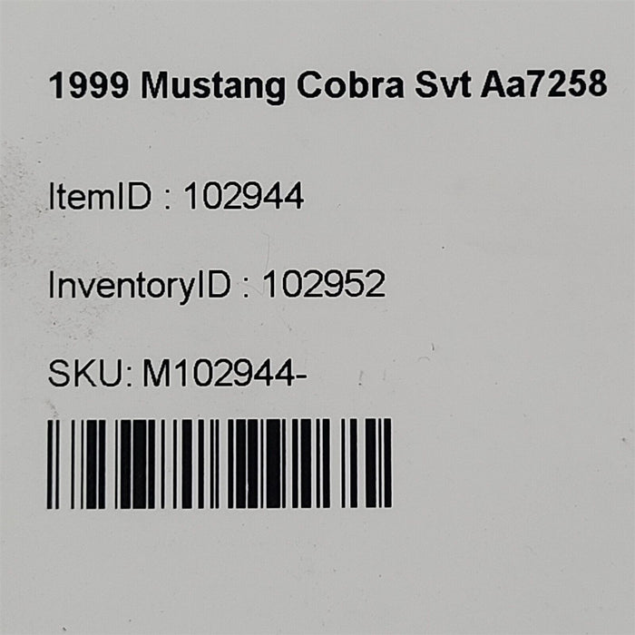 99-04 Mustang Gt Cobra Convertible Front Seat Belt Retractors Rh Lh Set Aa7258