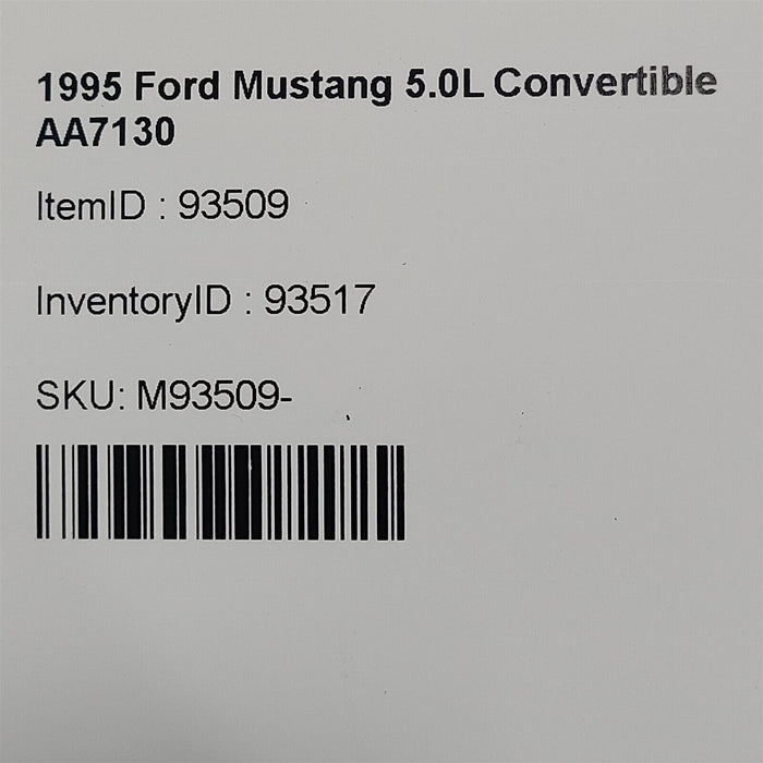 96-04 Mustang Radiator Mounts Upper Lower Set Oem Aa7130