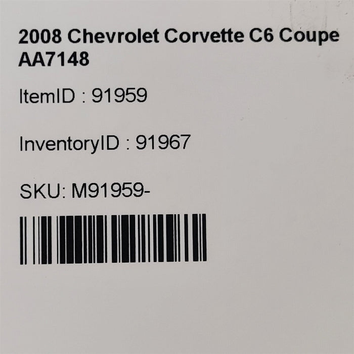 05-07 Corvette C6 Cam Sensor Wiring Harness 6.0 Ls2 Aa7148