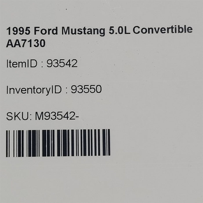 1995 Mustang Gt Driver Passenger Air Bags Airbag Set Aa7130