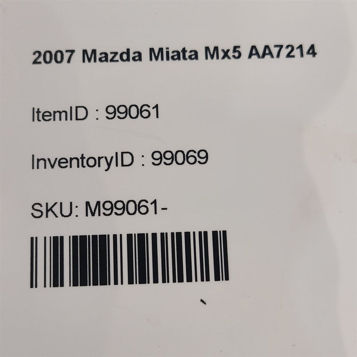 06-08 Mazda Miata Mx5 Emergency Brake Park Brake Cable Adjuster AA7214