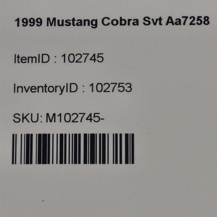 99-04 Mustang Fuel Vapor Purge Valve Emissions Hose Y Aa7258