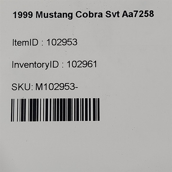 99-01 Mustang Cobra Air Conditioner Lines A/C Lines Hoses Aa7258