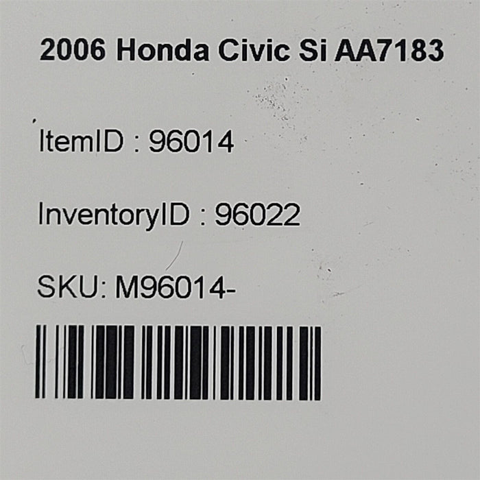 06-11 Honda Civic Si Coupe Spare Tire Jack AA7183