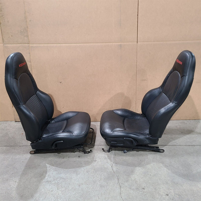 97-00 Corvette C5 Standard Seats Black Oem Seat Set Aa7244