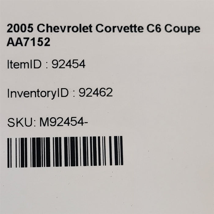 05-13 Corvette C6 Ash Tray Insert Ashtray Aa7152