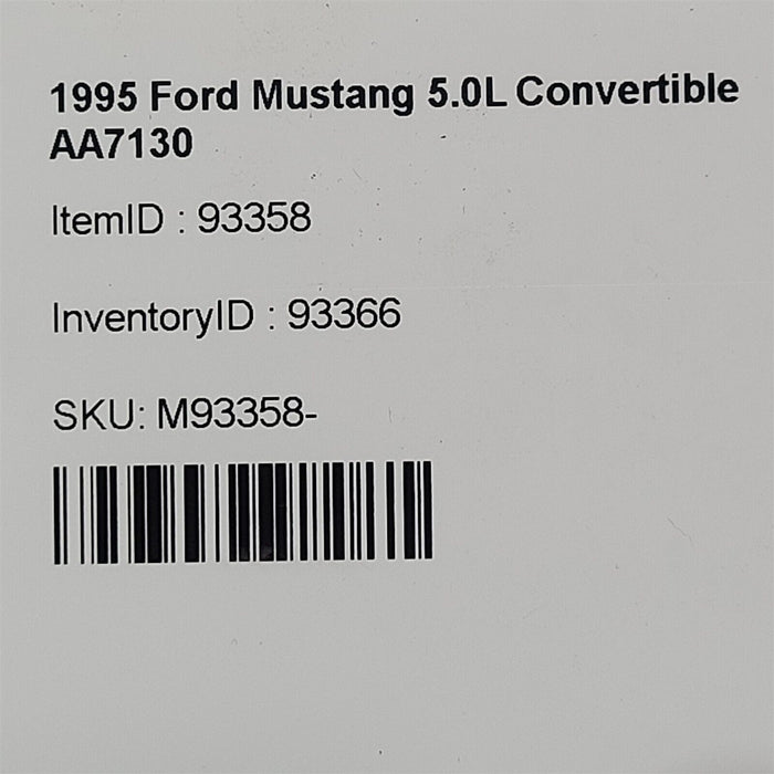 94-98 Mustang Gt Front Struts Suspension Strut Pair Aa7130