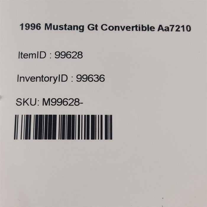 94-98 Mustang GT Driver Headlight Housing Head Lamp Aa7210
