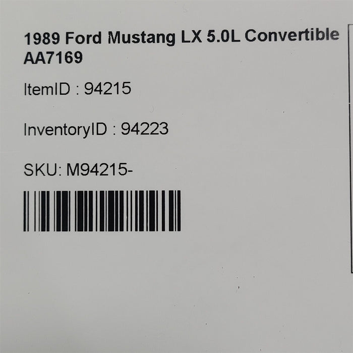 87-93 Mustang Gt Antenna Aa7169