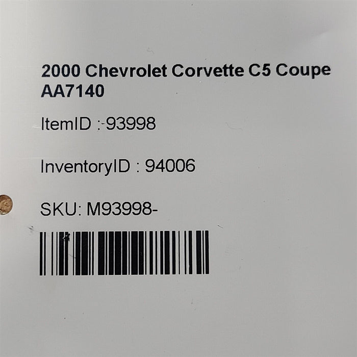 00-04 Corvette C5 Automatic Torque Tube Driveshaft 12561081 Oem Aa7140