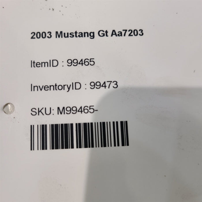 03-04 Mustang Gt Ecu Computer Wiring Harness 4.6 Sohc Aa7203