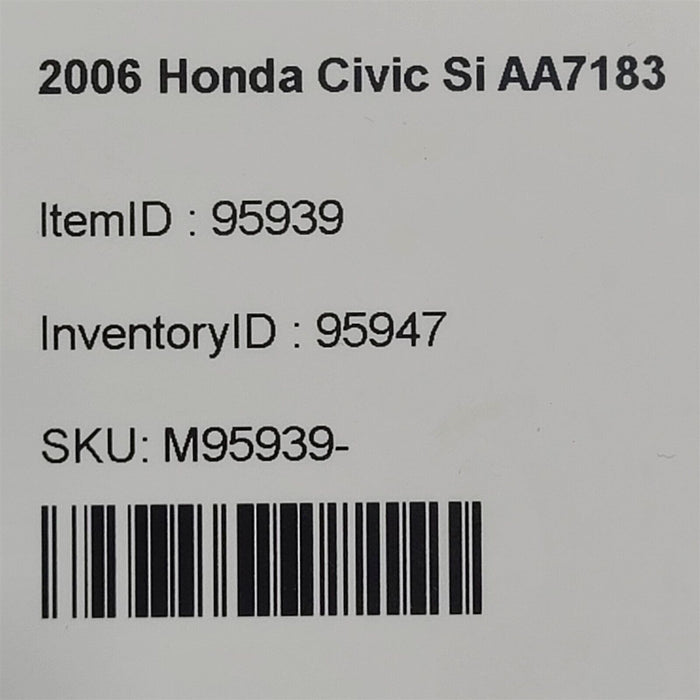 06-11 Honda Civic Si Coupe Driver Window Regulator Lh AA7183