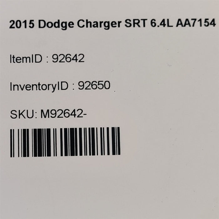 2015 Dodge Charger Scat Pack Driver Door Module Aa7154