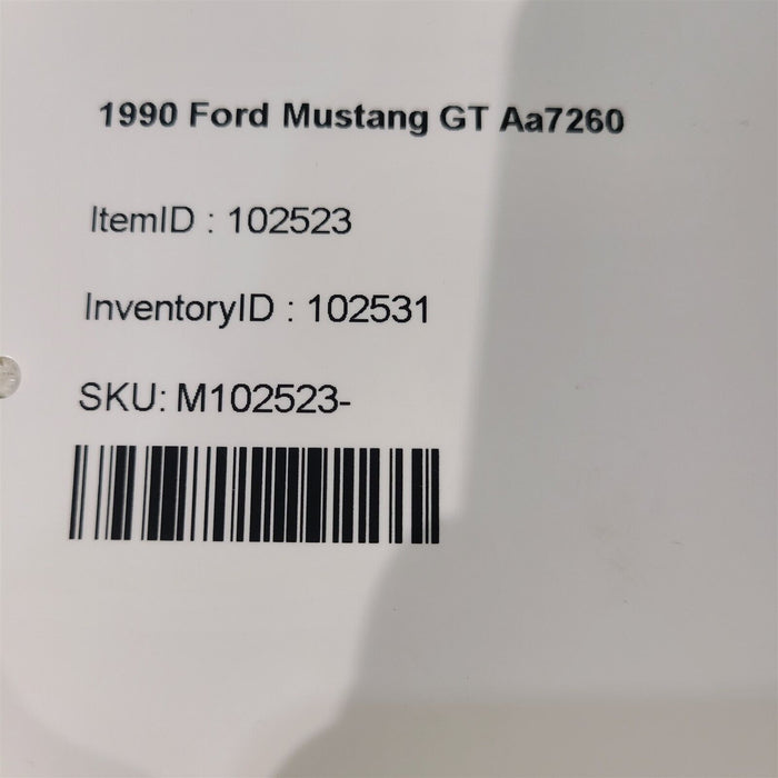 87-93 Mustang GT Passenger Outboard Seat Track W/ Hardware Rh Aa7260