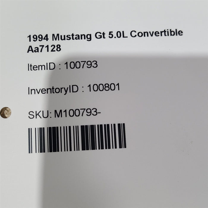 94-95 Mustang Gt Smog Air Injection Emission Tube Valve E8De-9A487-Aa AA7218