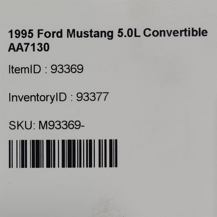 94-95 Mustang Gt Brake Proportioning Valve Oem Aa7130