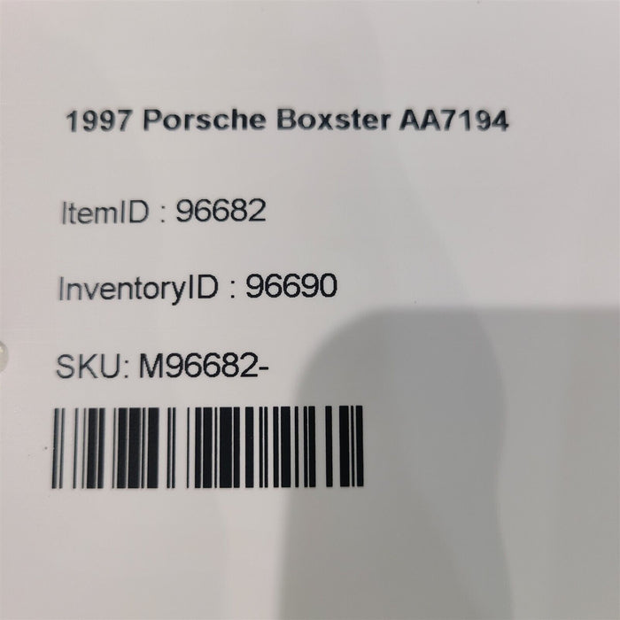 1997 Porsche Boxster 986 2.5L Ecu Ecm Engine Computer Manual Aa7194