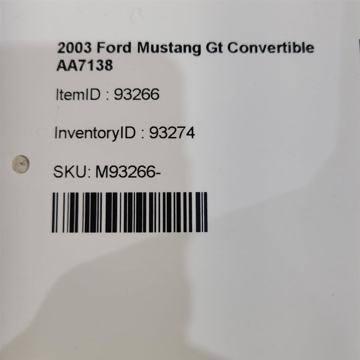 99-04 Mustang Convertible Soft Top Headliner Aa7138