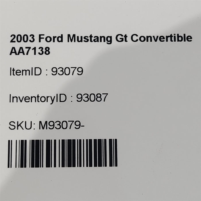 99-04 Mustang Gt Brake Proportioning Valve Oem Aa7138