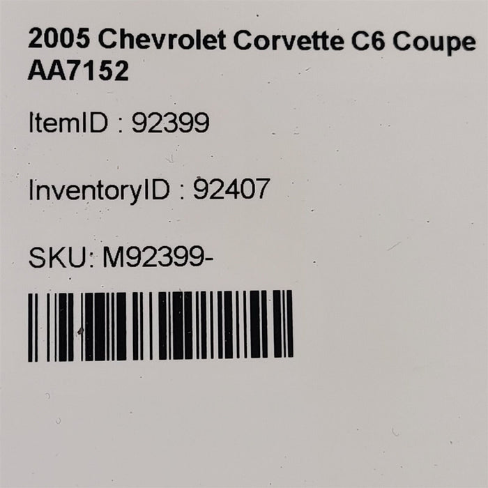 05-07 Corvette C6 Ls2 6.0 Valve Rocker Cover Pair Rh Lh Aa7152
