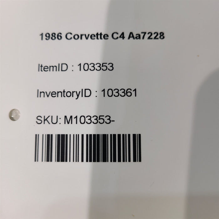 84-96 Chevrolet Corvette C4 Coupe Fuel Door Gas Lid With Emblem Oem Aa7228