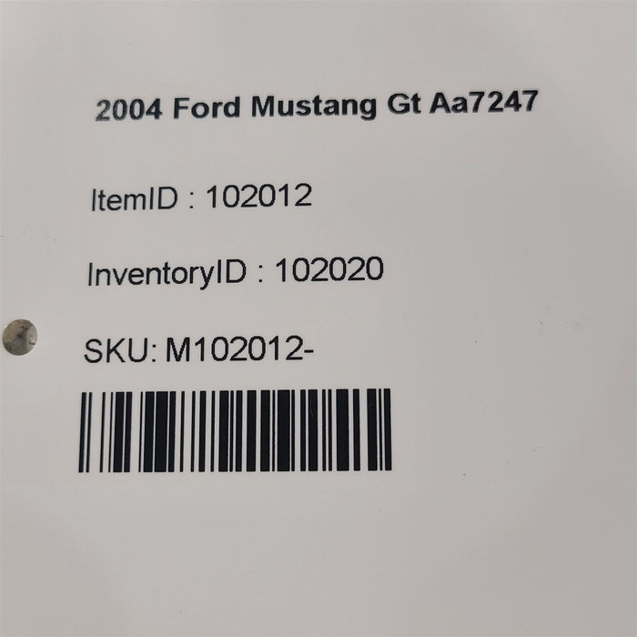 99-04 Mustang Ignition Door Trunk Lock Set Cylinder Key Aa7247