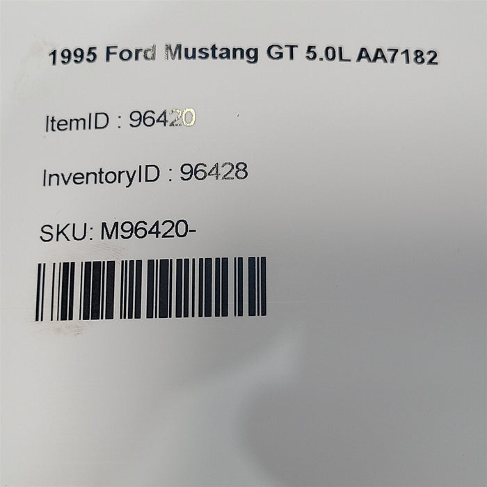 94-95 Mustang 5.0 Engine Block Plate Inspection Shield Manual Trans Aa7182