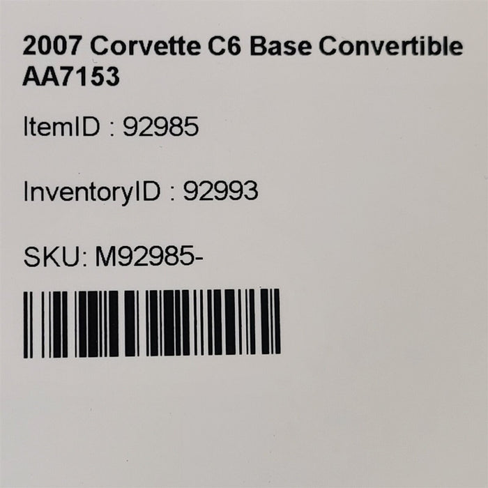 06-13 Corvette C6 Automatic Transmission Oem Floor Shifter 2006-2013 Aa7153