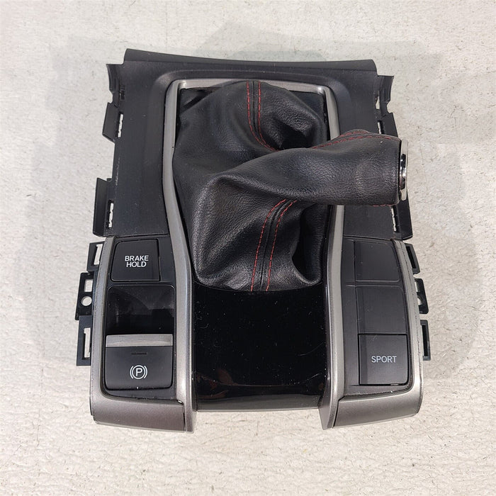 17-20 Honda Civic Si Shift Bezel Trim Console Shifter Boot Aa7225